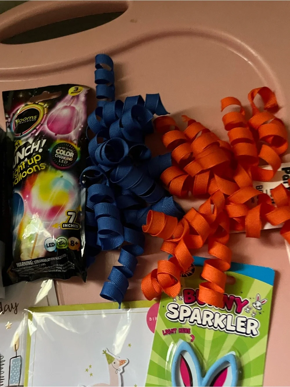 Bunny Sparkler Birthday Party Pack - Blue & Orange Decorations Disney Pen